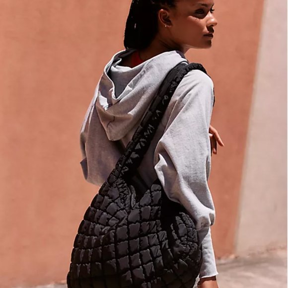 NWT Free People Movement | Quilted Carryall In Black - Picture 14 of 15
